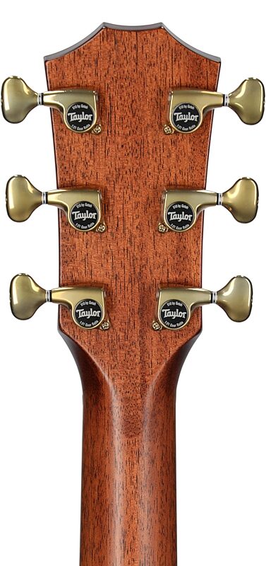 open zoom image for Taylor 814ce Grand Auditorium Cutaway Acoustic-Electric Guitar (with Case), Blacktop, with Deluxe Hardshell Case, Headstock Straight Back