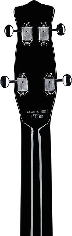 open zoom image for Danelectro Longhorn Electric Bass, Black, Headstock Straight Back