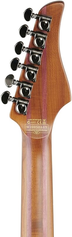 open zoom image for Schecter Banshee Mach 6 FR-S Electric Guitar, Fallout Burst, Open Box (Very Good), Headstock Straight Back