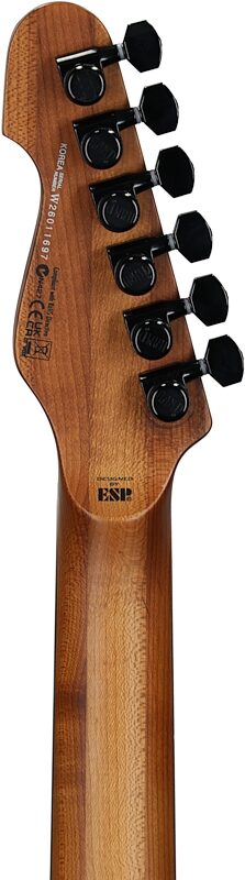 open zoom image for ESP LTD TH-1000ETFM Electric Guitar, See-Thru Black Sunburst, Headstock Straight Back