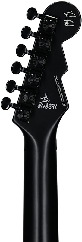 open zoom image for Reverend Vernon Reid Signature Totem Electric Guitar, The Darque Midnight Black, Headstock Straight Back