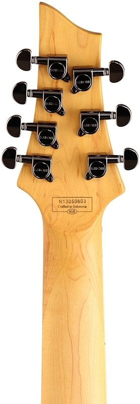 open zoom image for Schecter Omen Extreme 7-String Electric Guitar, Black Cherry, Headstock Straight Back