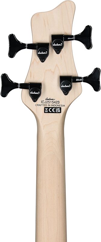 open zoom image for Jackson JS2 Spectra Electric Bass, Quicksilver, Headstock Straight Back