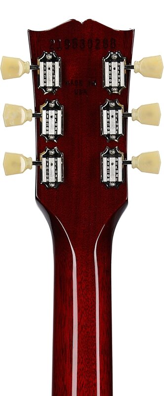 open zoom image for Gibson Les Paul Standard 50s Custom Color Electric Guitar, Figured Top (with Case), Cherry, Headstock Straight Back