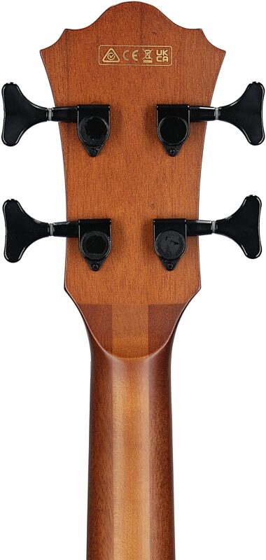 open zoom image for Ibanez AEGB24E Acoustic-Electric Bass, Black High Gloss, Headstock Straight Back