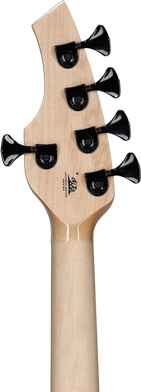 open zoom image for Ernie Ball Music Man Bongo 5HH Electric Bass, 5-String (with Case), Mantis Green, Maple Fretboard, Headstock Straight Back