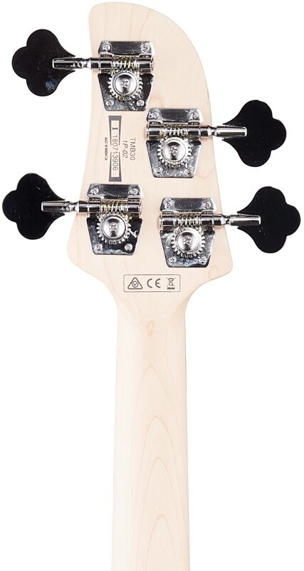 open zoom image for Ibanez TMB30 Talman Electric Bass, Black, Headstock Straight Back
