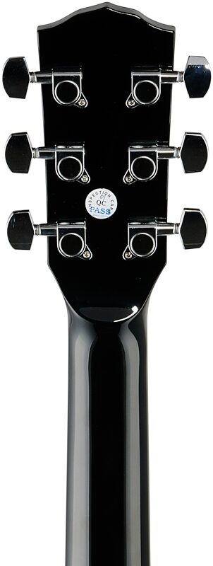 open zoom image for Fender CD-60S Dreadnought Acoustic Guitar, with Walnut Fingerboard, Black, Headstock Straight Back