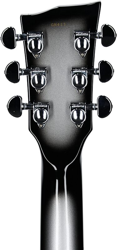open zoom image for Dunable Gnarwhal DE Electric Guitar (with Gig Bag), Silverburst, Headstock Straight Back