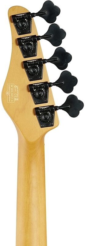 open zoom image for Schecter Model-T Session 5 Electric Bass, Natural Satin, Headstock Straight Back