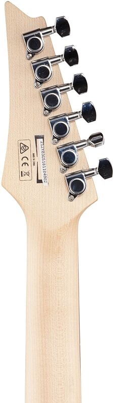 open zoom image for Ibanez GRX70QA Electric Guitar, Sunburst, Headstock Straight Back
