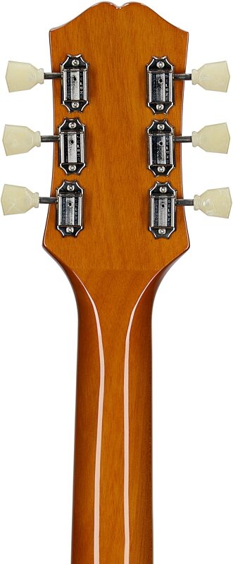open zoom image for Epiphone J-200 Studio Jumbo Acoustic-Electric Guitar, Left-Handed (with Gig Bag), Natural, Headstock Straight Back