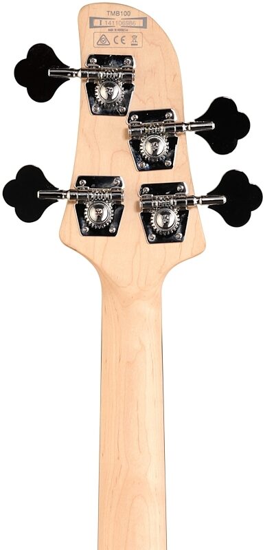 open zoom image for Ibanez TMB100 Talman Electric Bass, Black, Headstock Straight Back