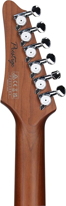 open zoom image for Ibanez AZS2209 Prestige Electric Guitar (with Case), Antique Turquoise, Open Box (Very Good), Headstock Straight Back