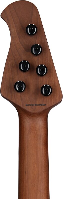 open zoom image for Sterling by Music Man Kaizen Electric Guitar, Stealth Black, Rosewood Fretboard, Headstock Straight Back