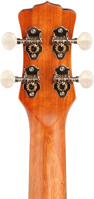open zoom image for Luna Honu Soprano Ukulele (with Gig Bag), Tribal Turtle, Headstock Straight Back