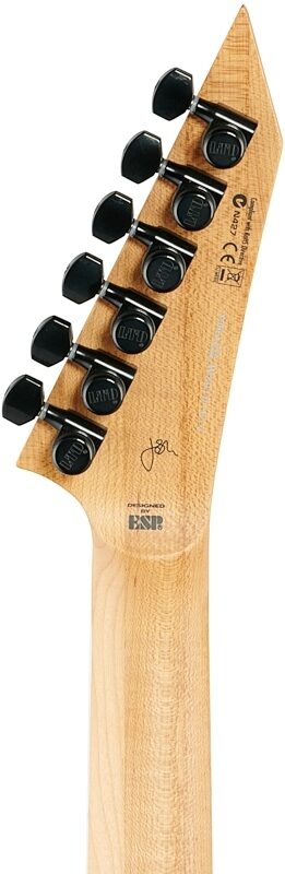 open zoom image for ESP LTD Josh Middleton JM-II Electric Guitar (with Case), Black Shadow Burst, Open Box (Very Good), Headstock Straight Back