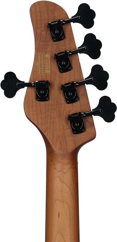 open zoom image for Schecter Model-T 5 Exotic Electric Bass, Natural Satin, Black Limba, Ebony Fretboard, Headstock Straight Back
