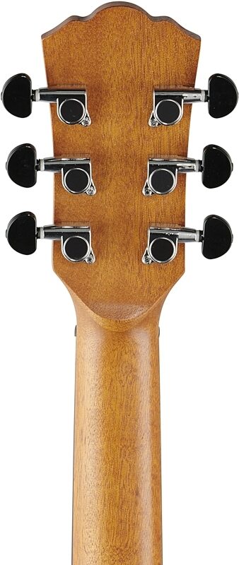 open zoom image for Washburn Apprentice G Mini5 Acoustic Guitar (with Gig Bag), Black Matte, Headstock Straight Back