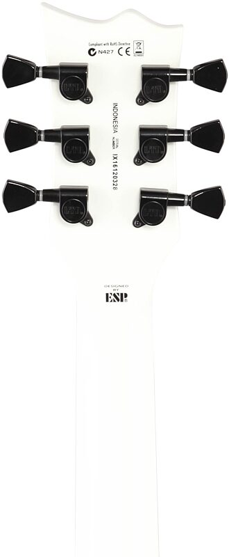 open zoom image for ESP LTD EC-256 Electric Guitar, Snow White, Headstock Straight Back