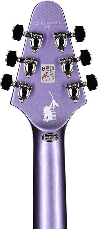 open zoom image for Epiphone Kirk Hammett 1979 Flying V Electric Guitar (with Hard Case), Purple Metallic, Headstock Straight Back