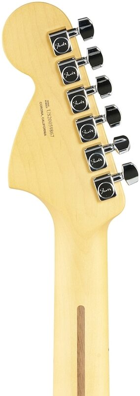 open zoom image for Fender American Pro II Telecaster Deluxe Electric Guitar, Maple Fingerboard (with Case), Mystic Surf Green, Headstock Straight Back