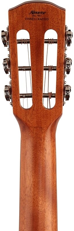 open zoom image for Alvarez AP66E Parlor Acoustic-Electric Guitar, Shadowburst, Headstock Straight Back