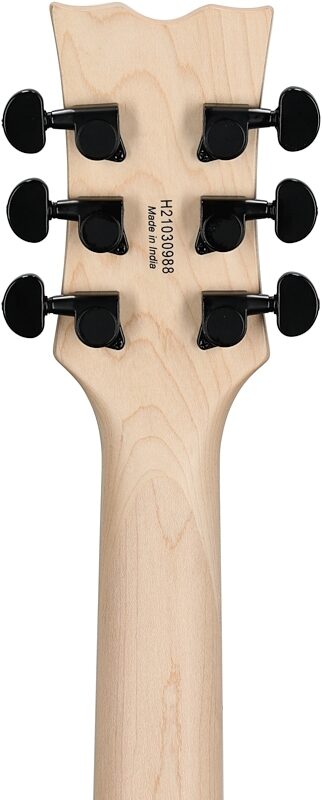 open zoom image for Dean Thoroughbred X-QM Electric Guitar, Transparent Blue, Headstock Straight Back