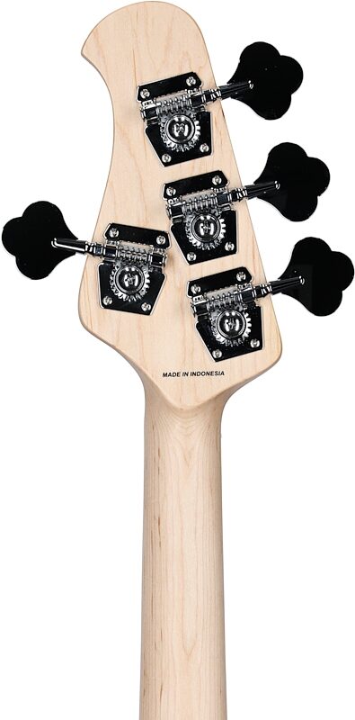 open zoom image for Sterling by Music Man Ray4HH Electric Bass Guitar, Cobra Blue, Hard Maple Fretboard, Headstock Straight Back