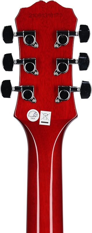 open zoom image for Epiphone Les Paul 100 Electric Guitar, Heritage Cherry Sunburst, Headstock Straight Back