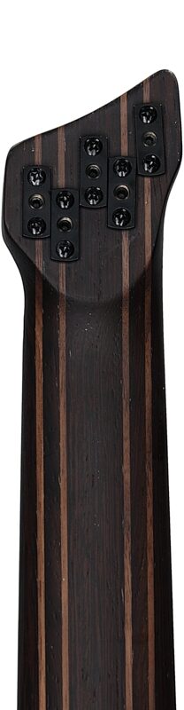 open zoom image for Ibanez EHB1135MS Multi-scale Electric Bass (with Gig Bag), 5-String, Silver Wave Black, Headstock Straight Back