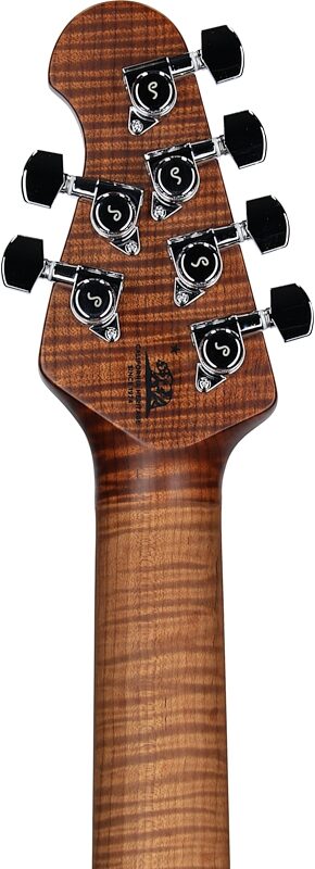 open zoom image for Ernie Ball Music Man Valentine Electric Guitar, Buttermilk, Roasted Figured Maple Fretboard, Headstock Straight Back