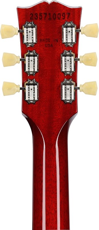 open zoom image for Gibson Les Paul Standard '50s Electric Guitar (with Case), Heritage Cherry Sunburst, Headstock Straight Back