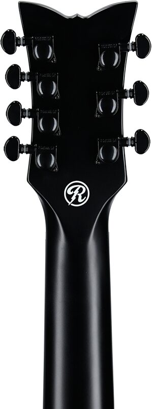 open zoom image for Schecter Regulo Caro-7 Acoustic-Electric Guitar, 7-String, Satin Black, Headstock Straight Back