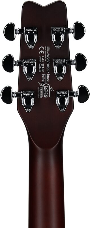 open zoom image for Washburn SH35 Semi-Hollowbody Electric Guitar, Tobacco Sunburst, Headstock Straight Back