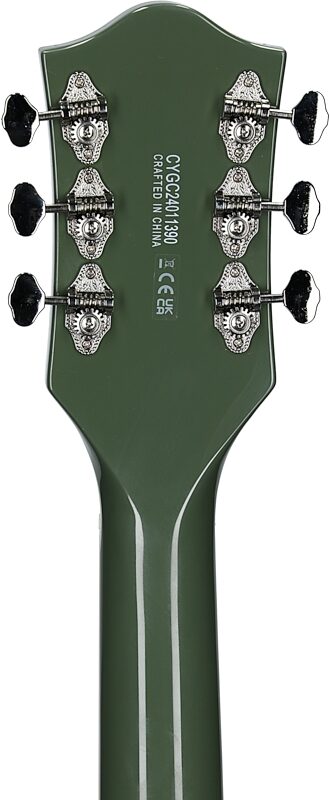 open zoom image for Gretsch G5420T Electromatic Hollowbody Electric Guitar, Two-Tone Anniversary Green, Headstock Straight Back