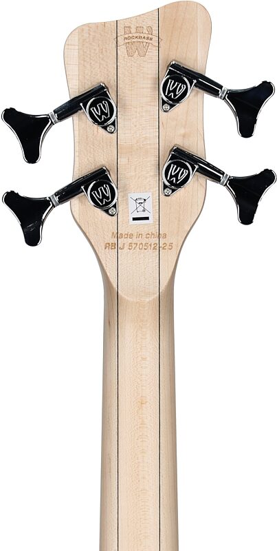 open zoom image for Warwick RockBass Corvette Basic 4 Active Electric Bass (with Gig Bag), Black, Headstock Straight Back