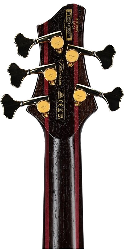 open zoom image for Ibanez Premium BTB1935 Bass Guitar (with Gig Bag), Caribbean Isle Lo-Gloss, Headstock Straight Back