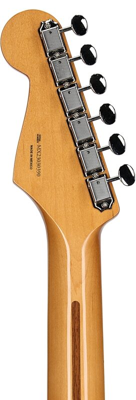 open zoom image for Fender Vintera II '50s Stratocaster Electric Guitar, Maple Fingerboard (with Gig Bag), Ocean Turquoise, Headstock Straight Back