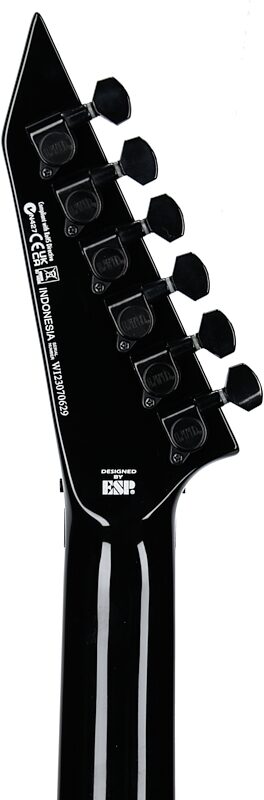 open zoom image for ESP LTD GHSV-200 Gary Holt Electric Guitar, Black, Headstock Straight Back
