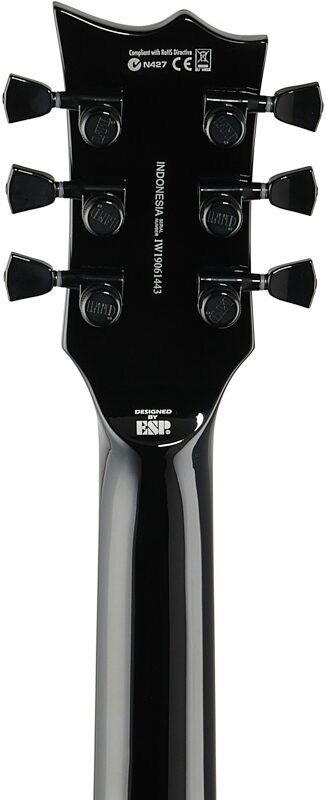 open zoom image for ESP LTD EC-1000S Fluence Electric Guitar, Black, Headstock Straight Back