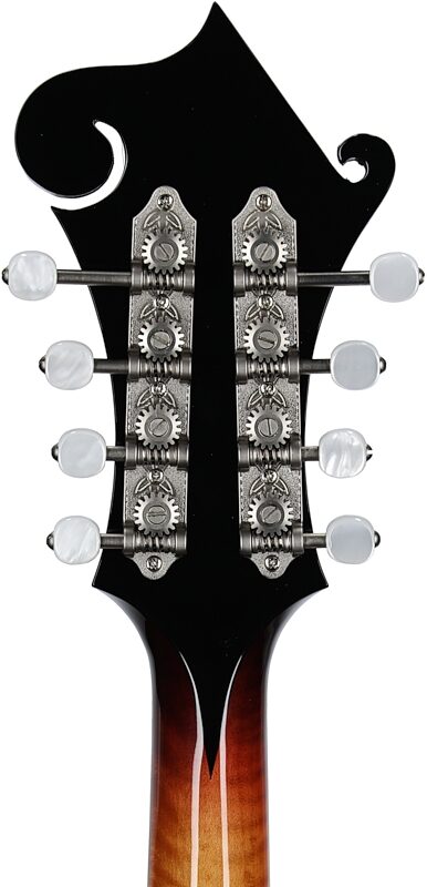 open zoom image for Gibson Custom F-5G Mandolin (with Case), Dark Burst, Headstock Straight Back