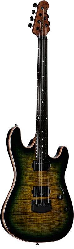 open zoom image for Ernie Ball Music Man Sabre HH Tremolo Electric Guitar, Rosewood Fingerboard (with Mono Gig Bag), Gator Burst, Serial Number H07256, Body Left Front