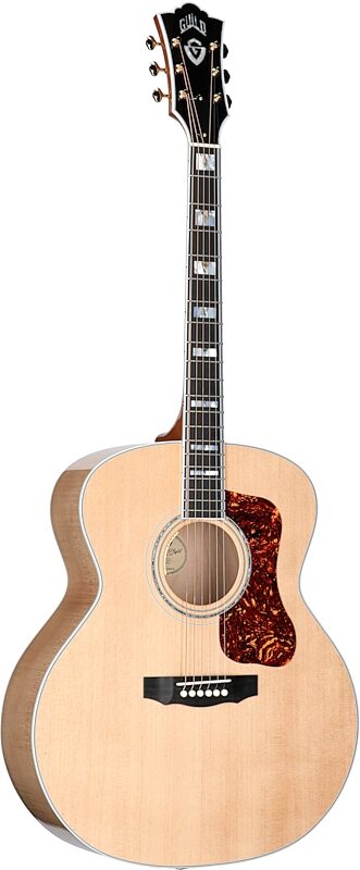 open zoom image for Guild F-55E Jumbo Maple Acoustic-Electric Guitar (with Case), Natural, Serial Number C240195, Body Left Front