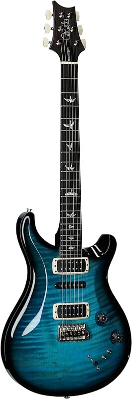 open zoom image for PRS Paul Reed Smith Modern Eagle V Electric Guitar (with Case), Carroll Blue Wraparound Smoke, Serial Number 0388355, Body Left Front