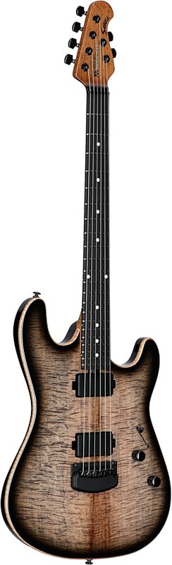open zoom image for Ernie Ball Music Man Sabre HT Electric Guitar (with Case), Blackout, Ebony Fretboard, Serial Number H06885, Body Left Front