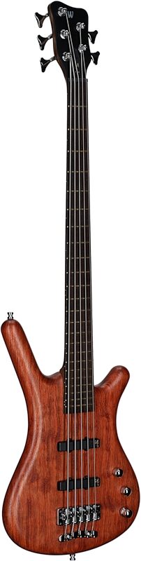 open zoom image for Warwick GPS Corvette Standard 5 Electric Bass, 5-String (with Gig Bag), Bubinga, Serial Number GPSA00962022, Body Left Front