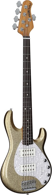open zoom image for Ernie Ball Music Man StingRay 5 Special HH Electric Bass (with Case), Genius Gold, Rosewood Fretboard, Serial Number K05796, Body Left Front