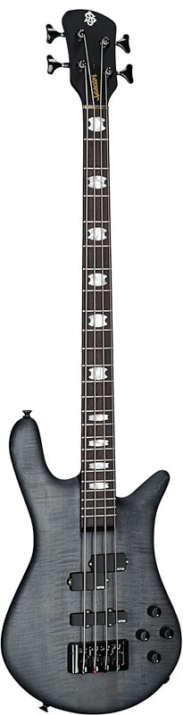 open zoom image for Spector Euro4 LX Electric Bass (with Gig Bag), Black Stain Matte, Serial Number 21NB22527, Body Left Front