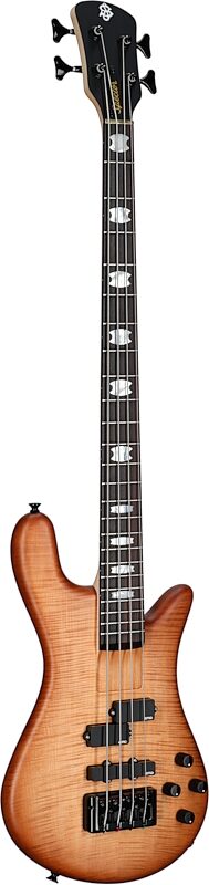 open zoom image for Spector Euro4 LX Bolt-On Bass Guitar (with Gig Bag), Natural Sunburst Matte, Serial Number ]C121NB22566, Body Left Front